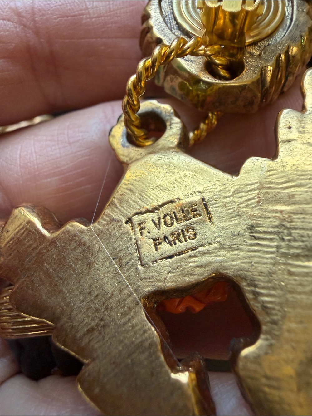 Frederic VOLLE Paris Vintage Earrings - Picture 8 of 10